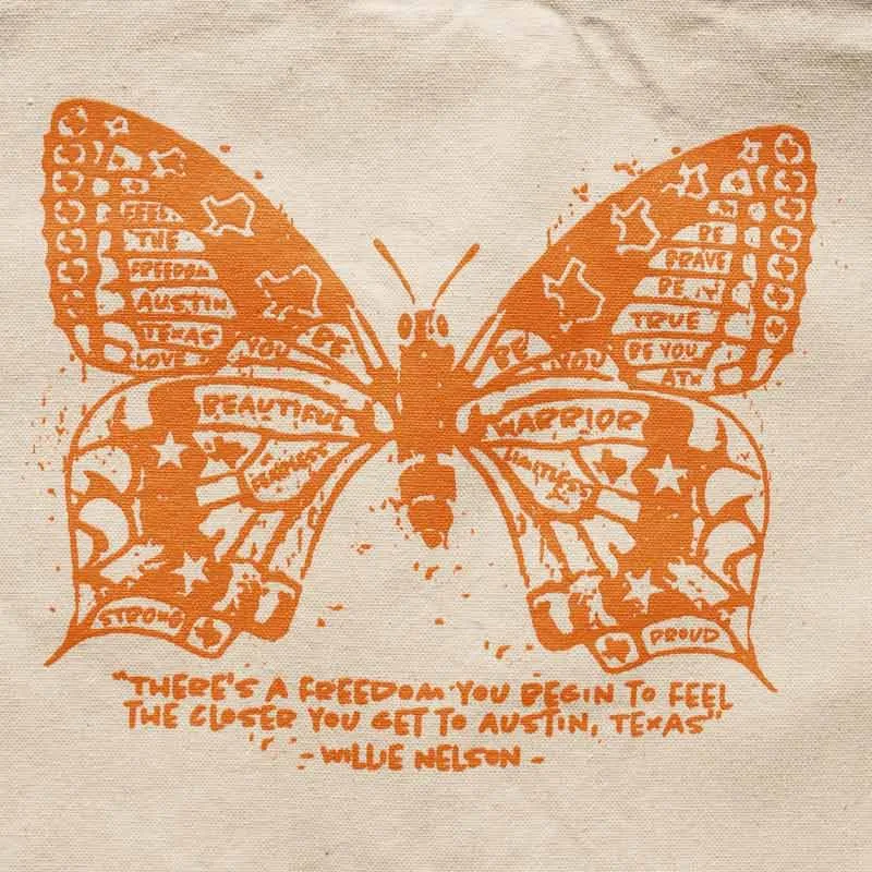 Butterfly ATX Canvas Drawstring Bag