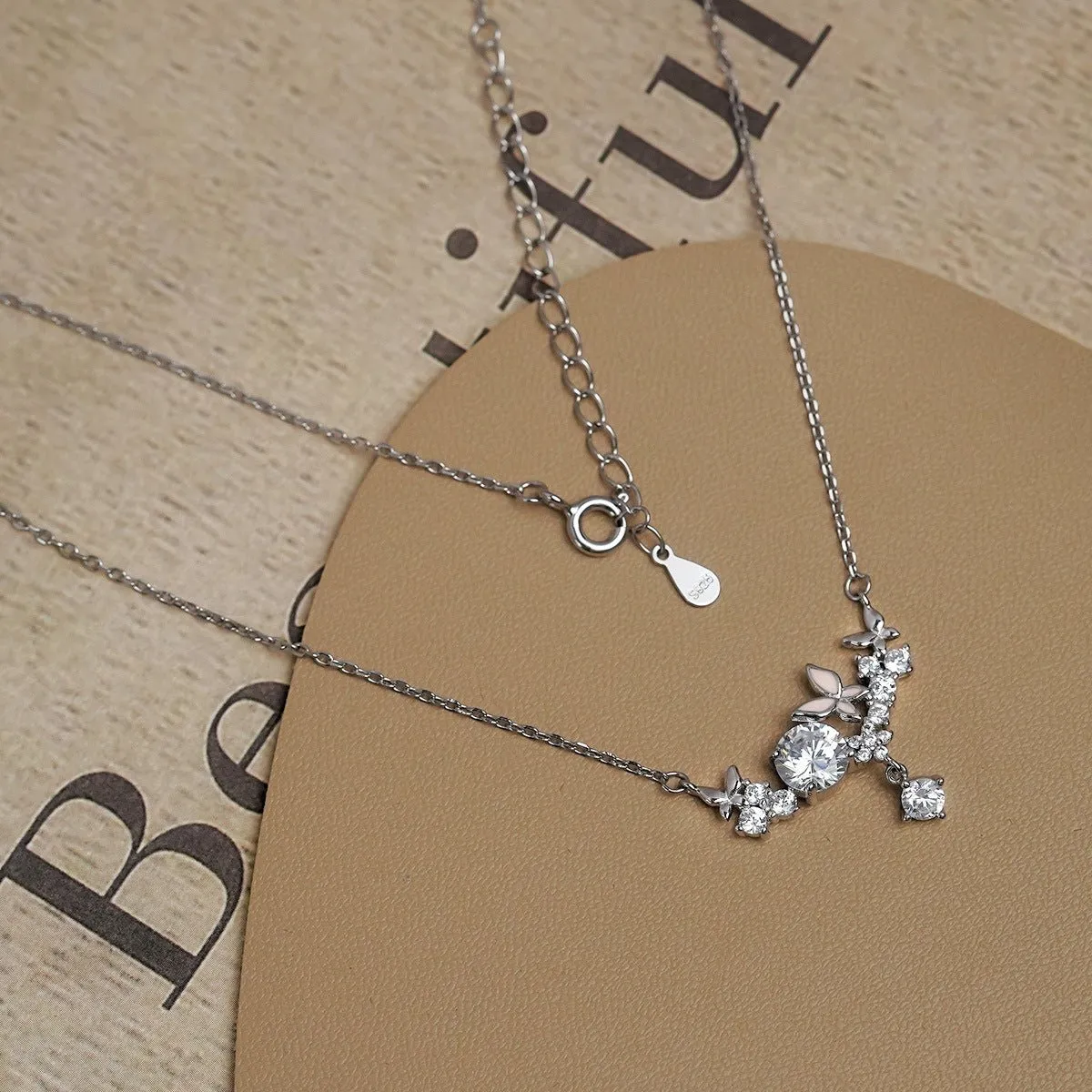Butterfly Necklace (Solid Silver) - Janice