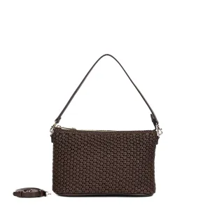 CA 1414 - SHOULDER BAG - DARK BROWN