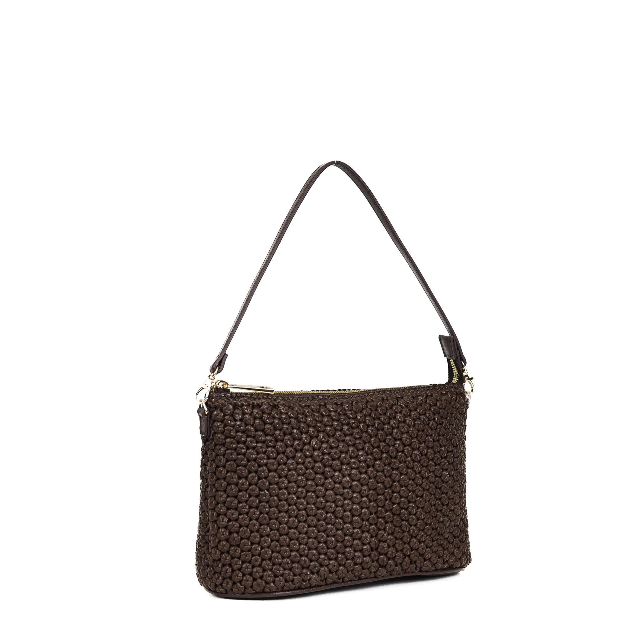 CA 1414 - SHOULDER BAG - DARK BROWN