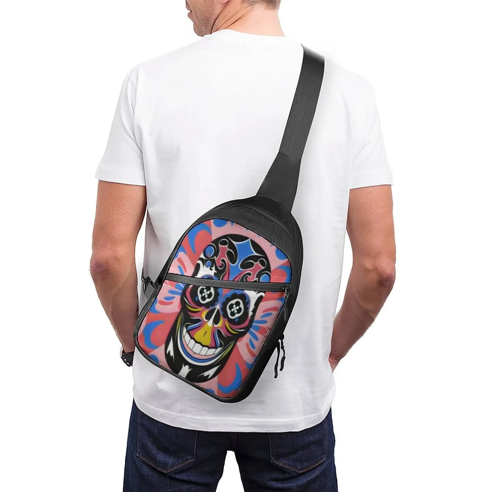Calavera Arcoiris -  Crossbody Sling Bag