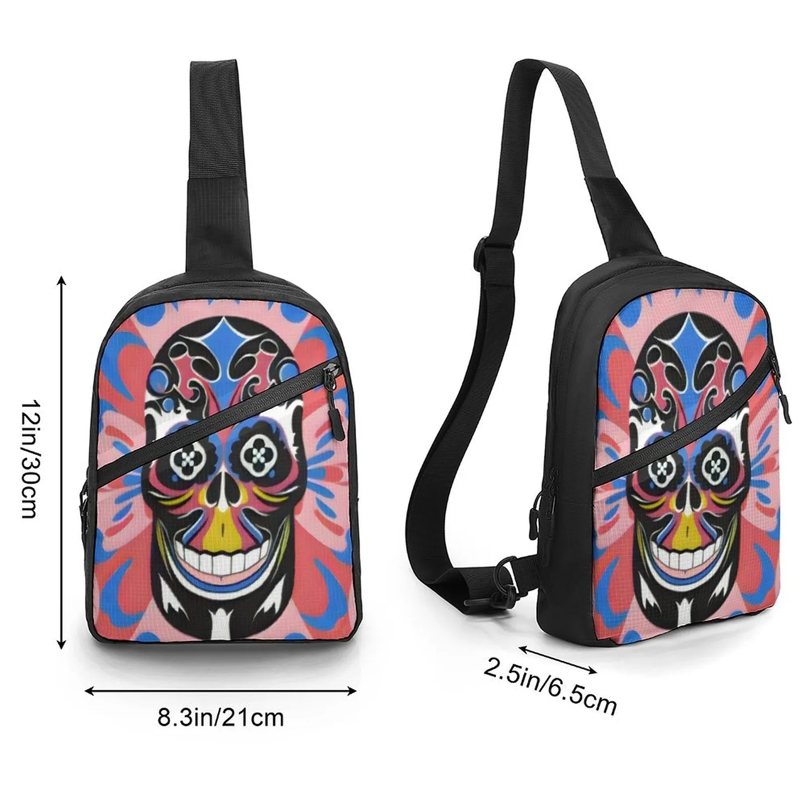 Calavera Arcoiris -  Crossbody Sling Bag