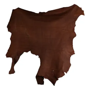 Calf (Cow) Nappa Leather Hide 2-3oz #2 Cognac Aprx. 6.46 to 21.53 sqft. (Avg. 11.36 sqft.)