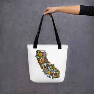 California The Beautiful Large Tote