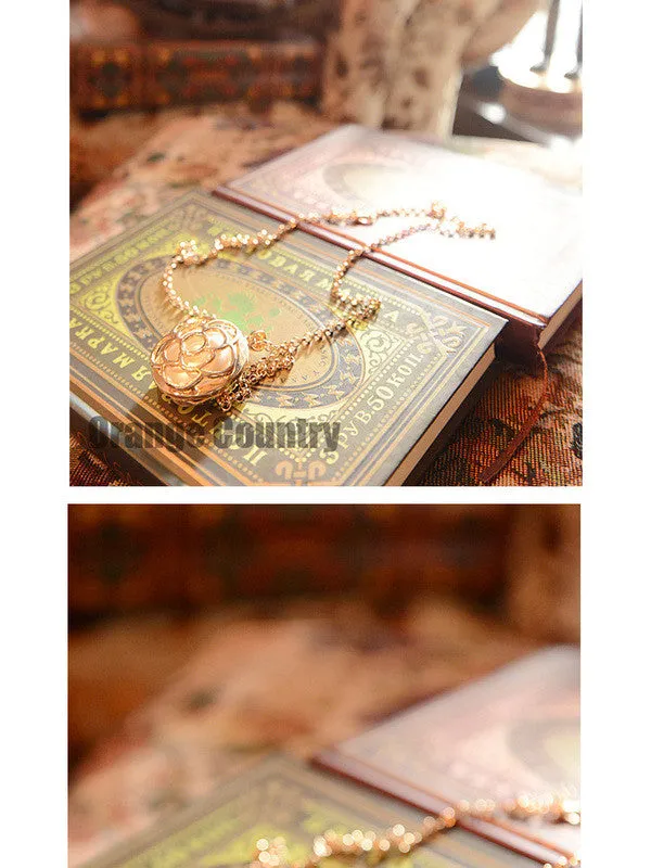 Camellia rose necklace