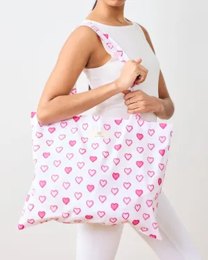 Candy Hearts - Go To Tote - Pale Pink