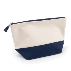 Canvas Cosmetic Pouch -- Navy
