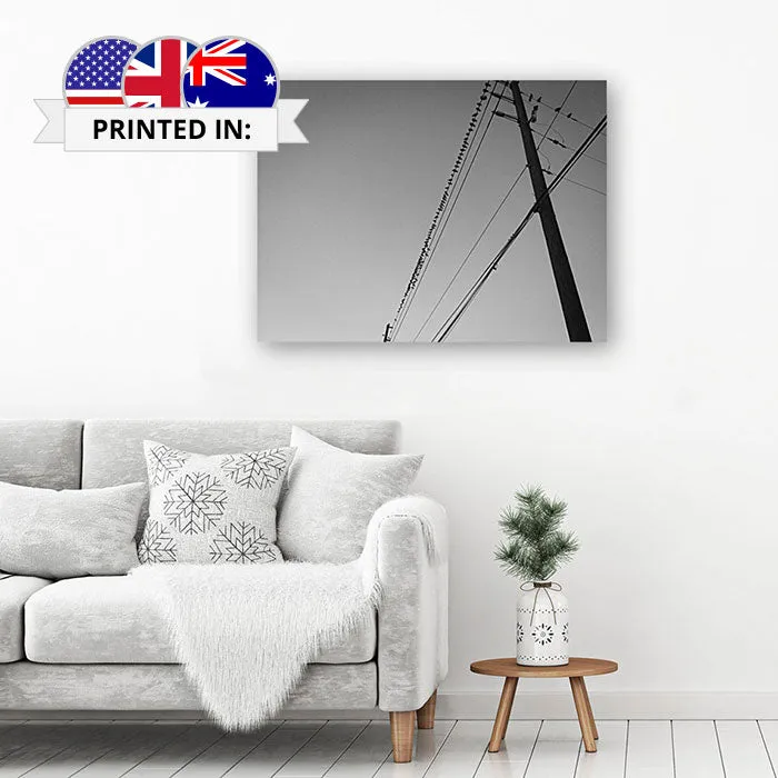 Canvas Print - Birds On A Wire (Framed)