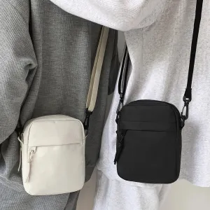 Canvas Women's Crossbody Bag Trend 2023 Oxford Shoulder Handbag Korean Solid Color Student Phone Bag Simple Shopper Bags Purse