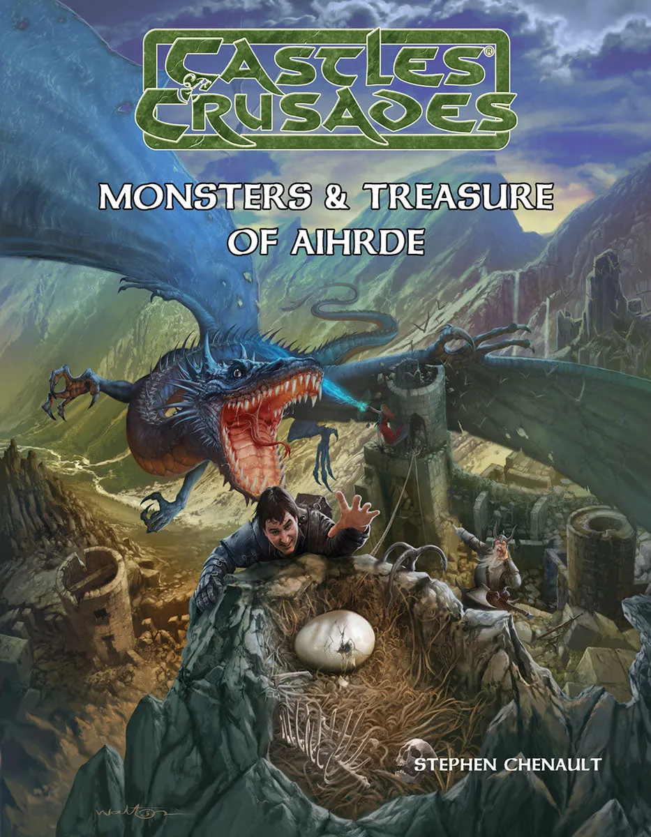 Castles & Crusades Cover - Monsters & Treasure of Aihrde Canvas Print