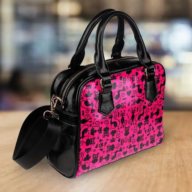 Cats Pink Handbag