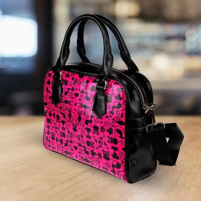 Cats Pink Handbag