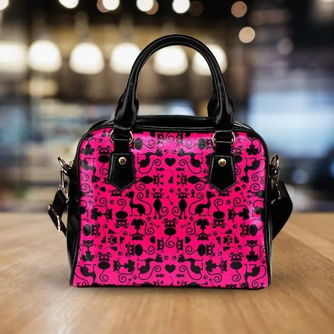 Cats Pink Handbag