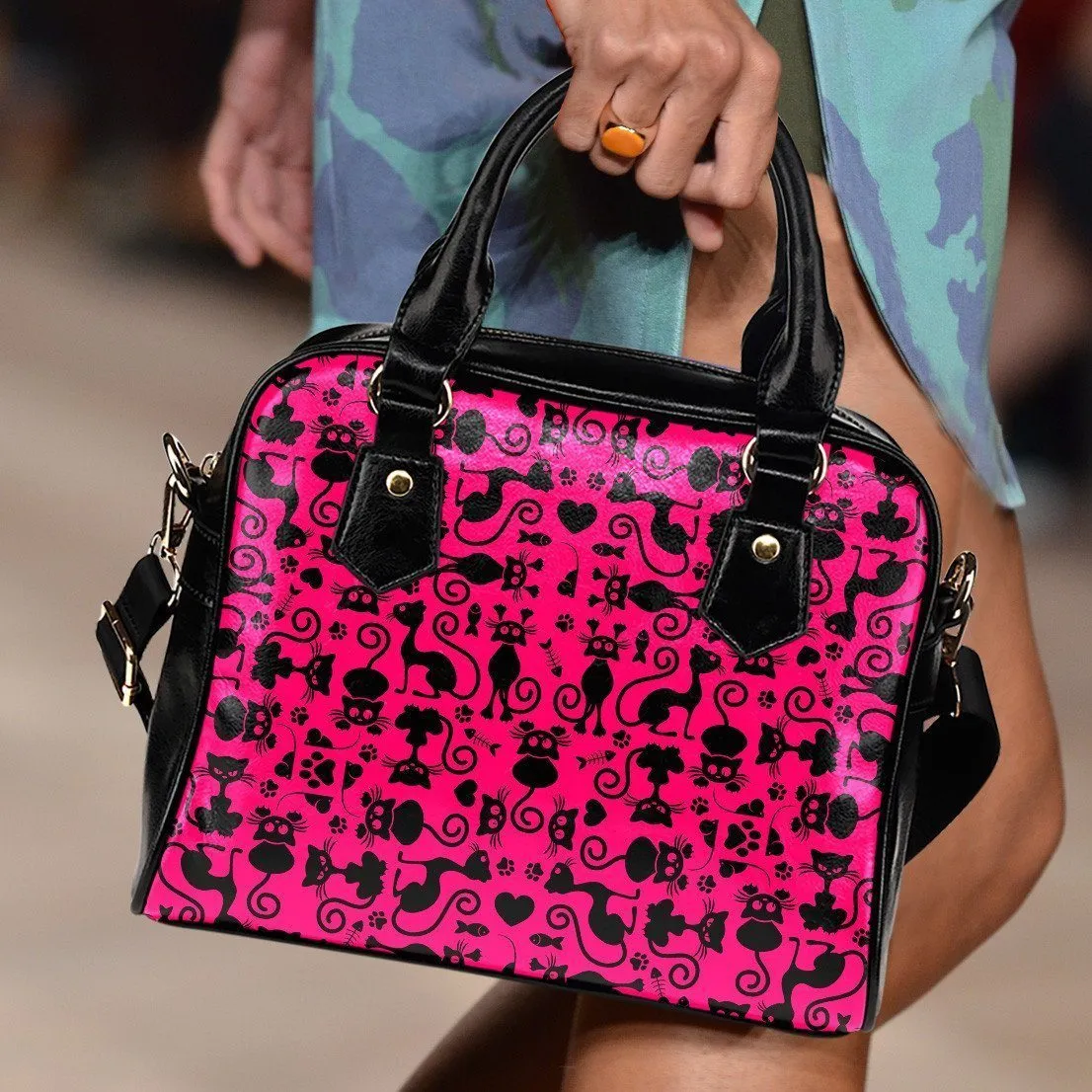 Cats Pink Handbag