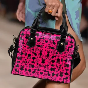 Cats Pink Handbag