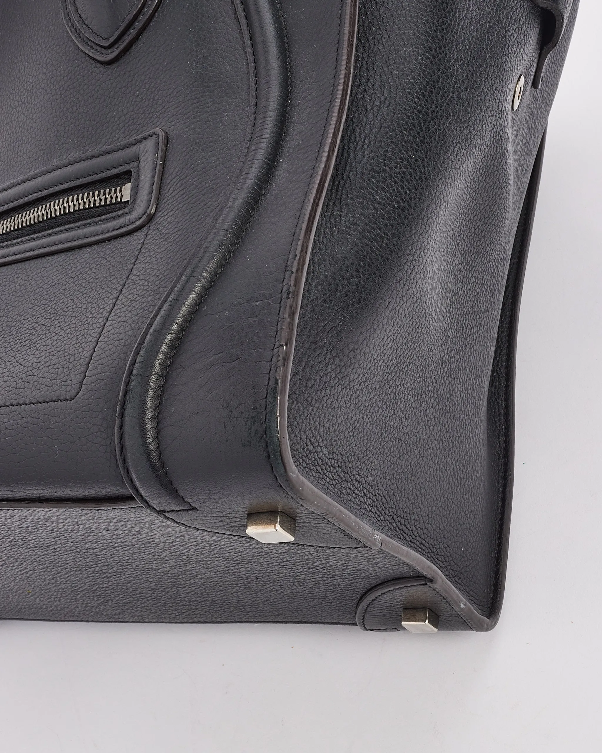 Celine Black Leather Mini Luggage Tote