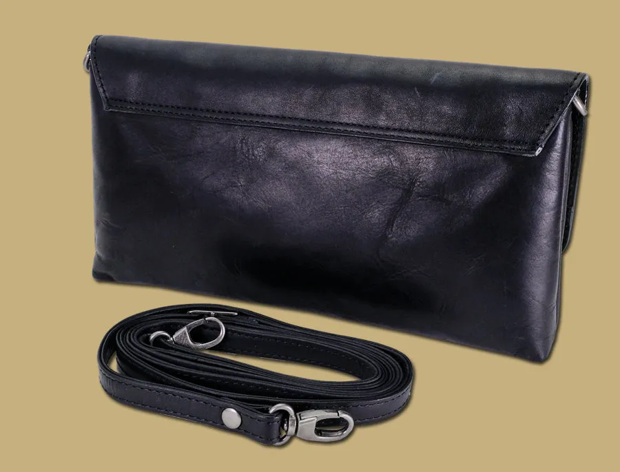 Celtic Knot Leather Clutch Bag