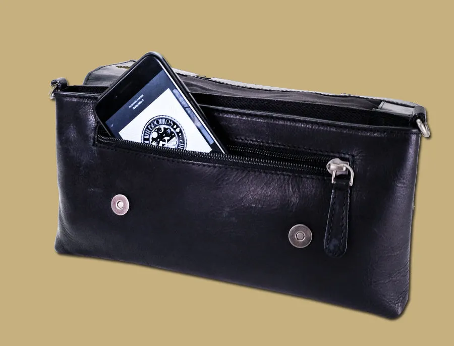 Celtic Knot Leather Clutch Bag