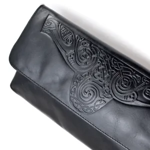 Celtic Knot Leather Clutch Bag