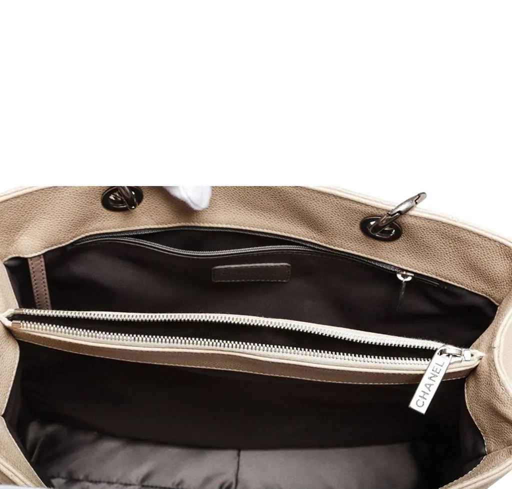 Chanel Grand Shopper Tote Bag Beige