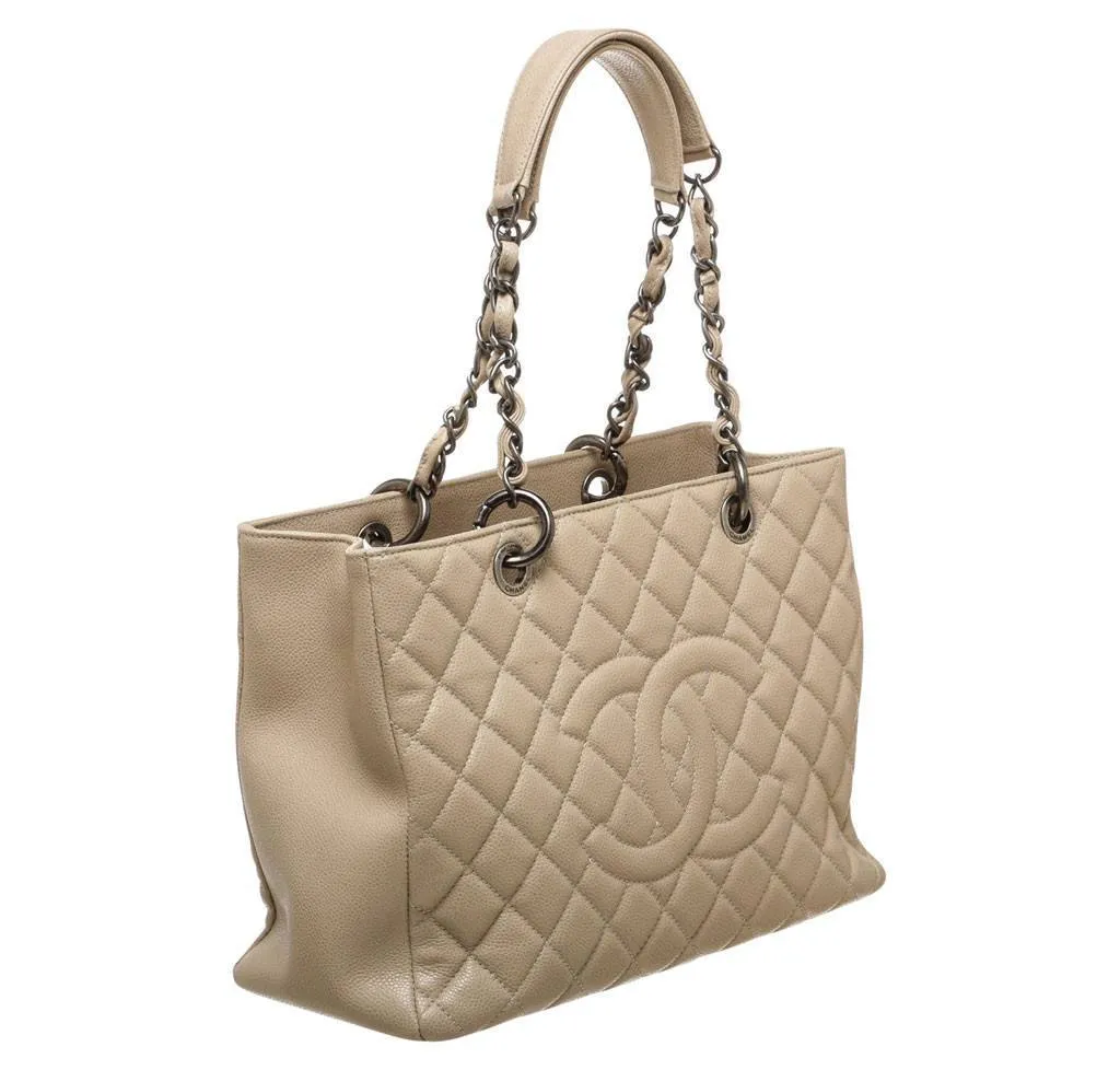 Chanel Grand Shopper Tote Bag Beige