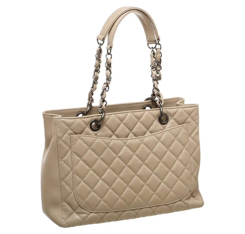 Chanel Grand Shopper Tote Bag Beige