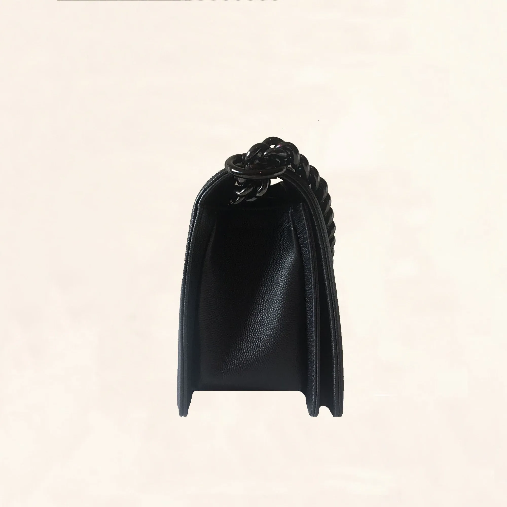 Chanel | Iridescent Caviar So Black Boy Bag | Old Medium