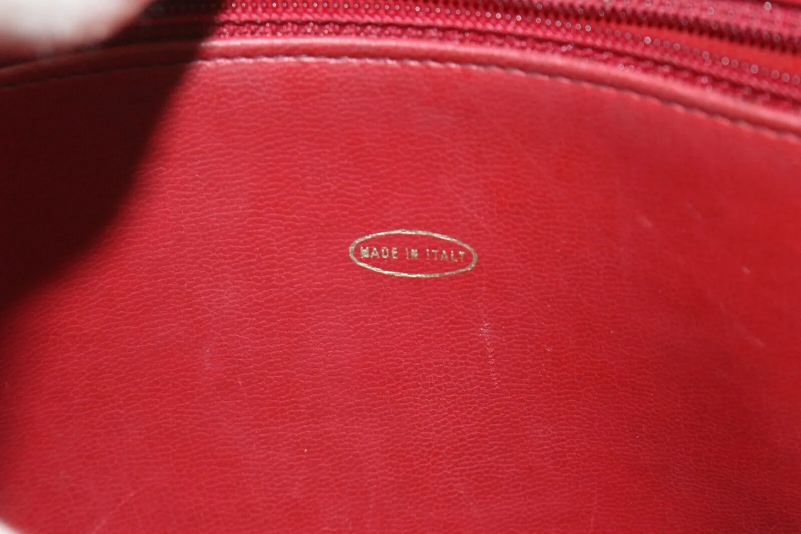 Chanel Red Quilted Lambskin Shopper Chain Tote GHW 3CAS0419