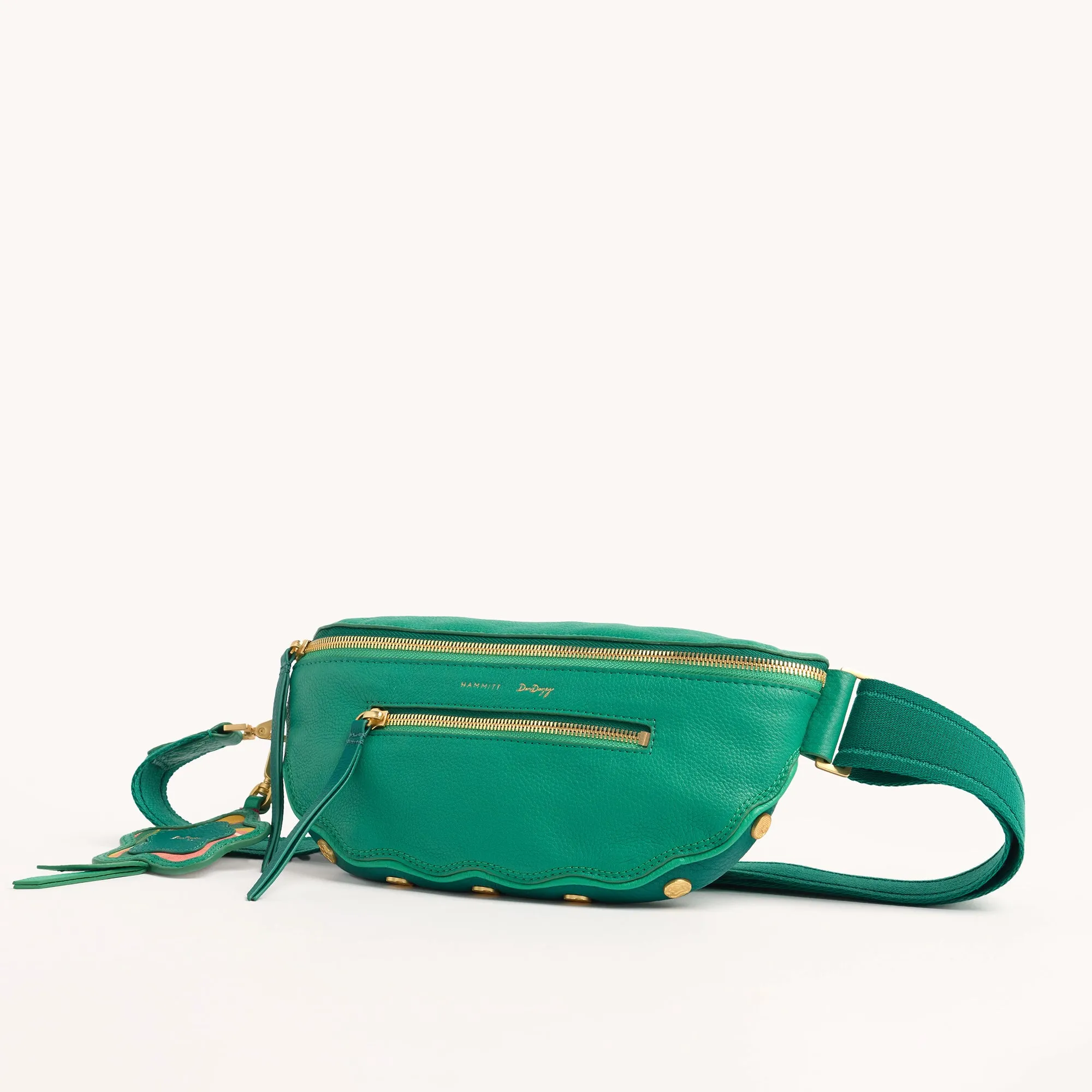 Charles Crossbody | Wavy Dazey/Brushed Gold Dazey Rivet | Med