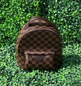 Checkered Mini Backpack