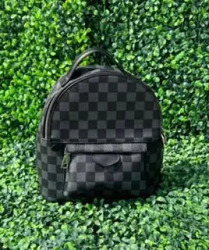 Checkered Mini Backpack