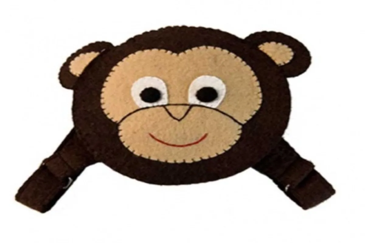 Children's Fair Trade Felt Monkey Backpack