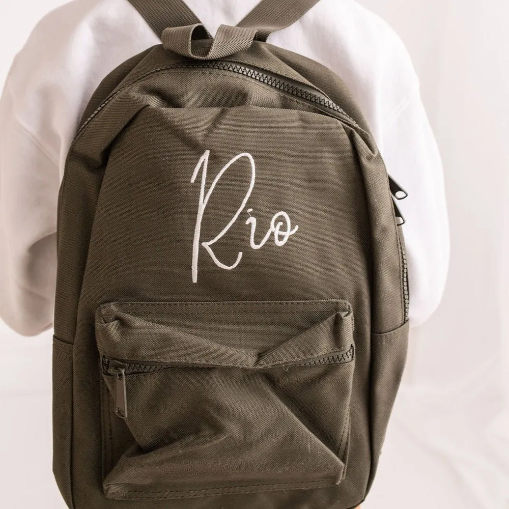 Children's Script Personalised Backpack