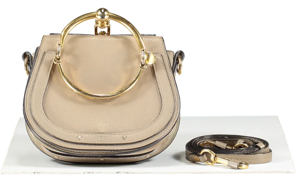 Chloé Brown Nile Leather Handbag With Gold Hardware