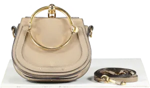 Chloé Brown Nile Leather Handbag With Gold Hardware