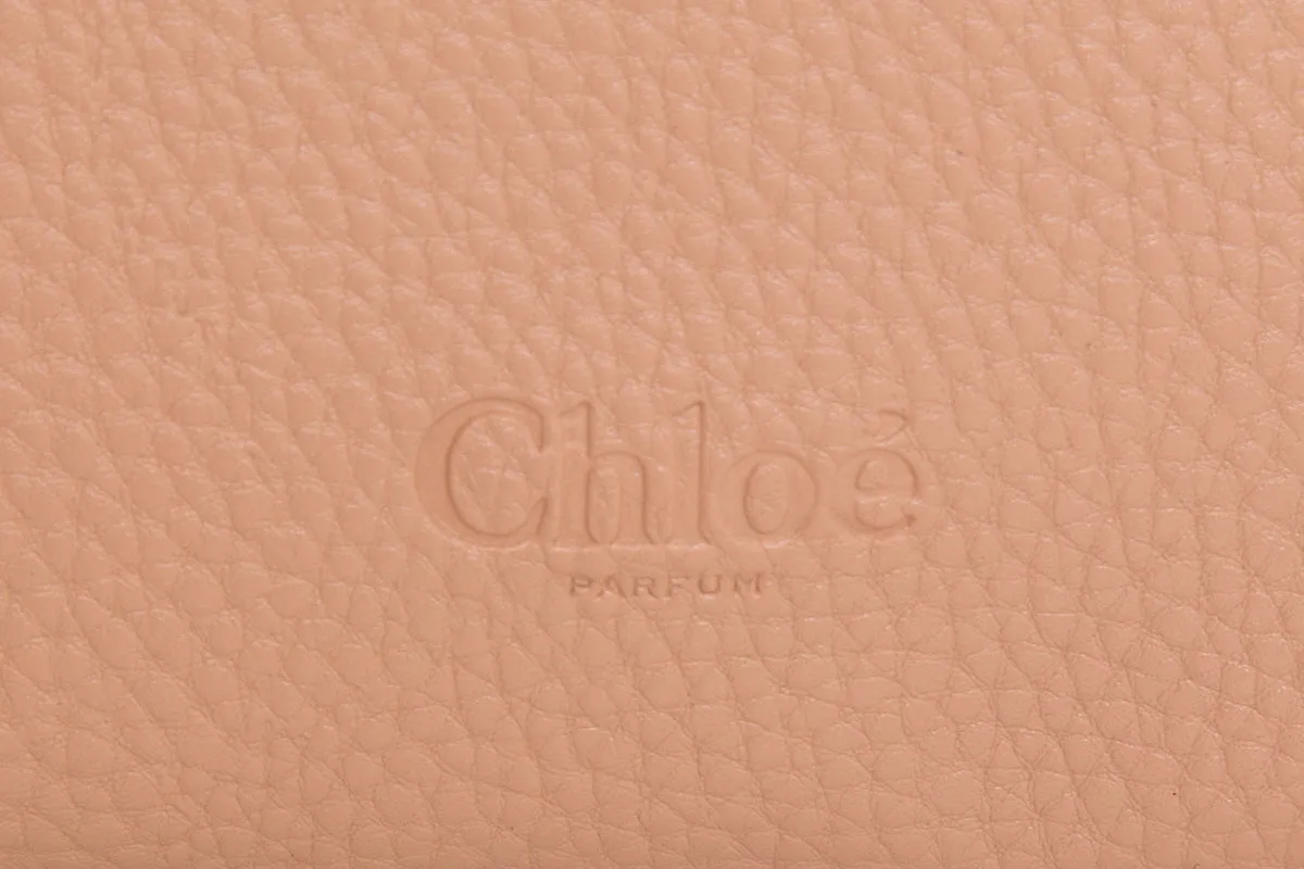 Chloe Nude & White Leather Pouch