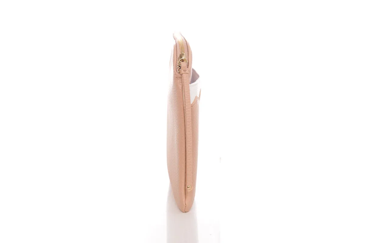 Chloe Nude & White Leather Pouch