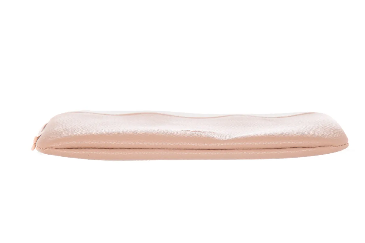 Chloe Nude & White Leather Pouch