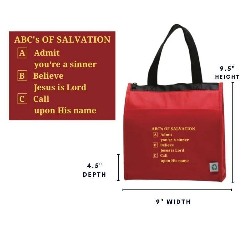 Christian Cooler Tote Bag with ABC's of Salvation