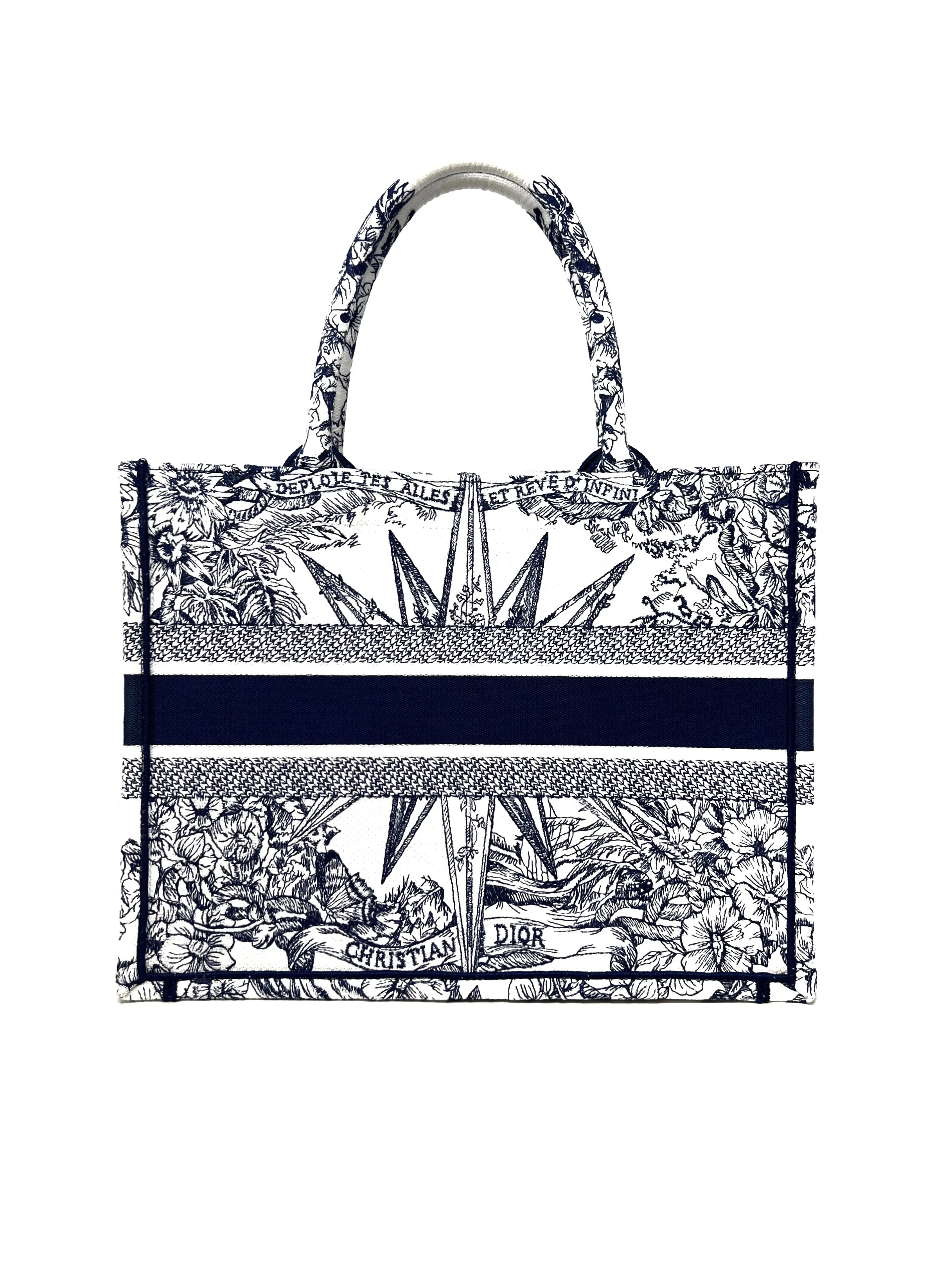 Christian Dior Blue/White WDB! '22 MD 'Book Tote' Rêve d’infini Bag