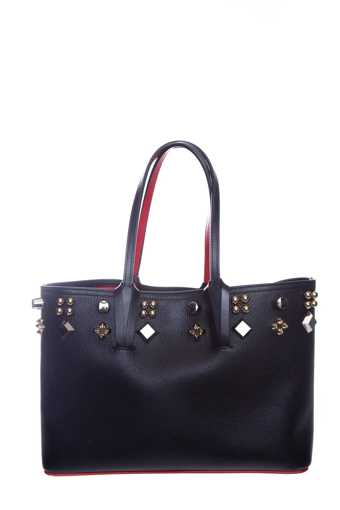 Christian Louboutin Black Leather Cabata Stud Tote