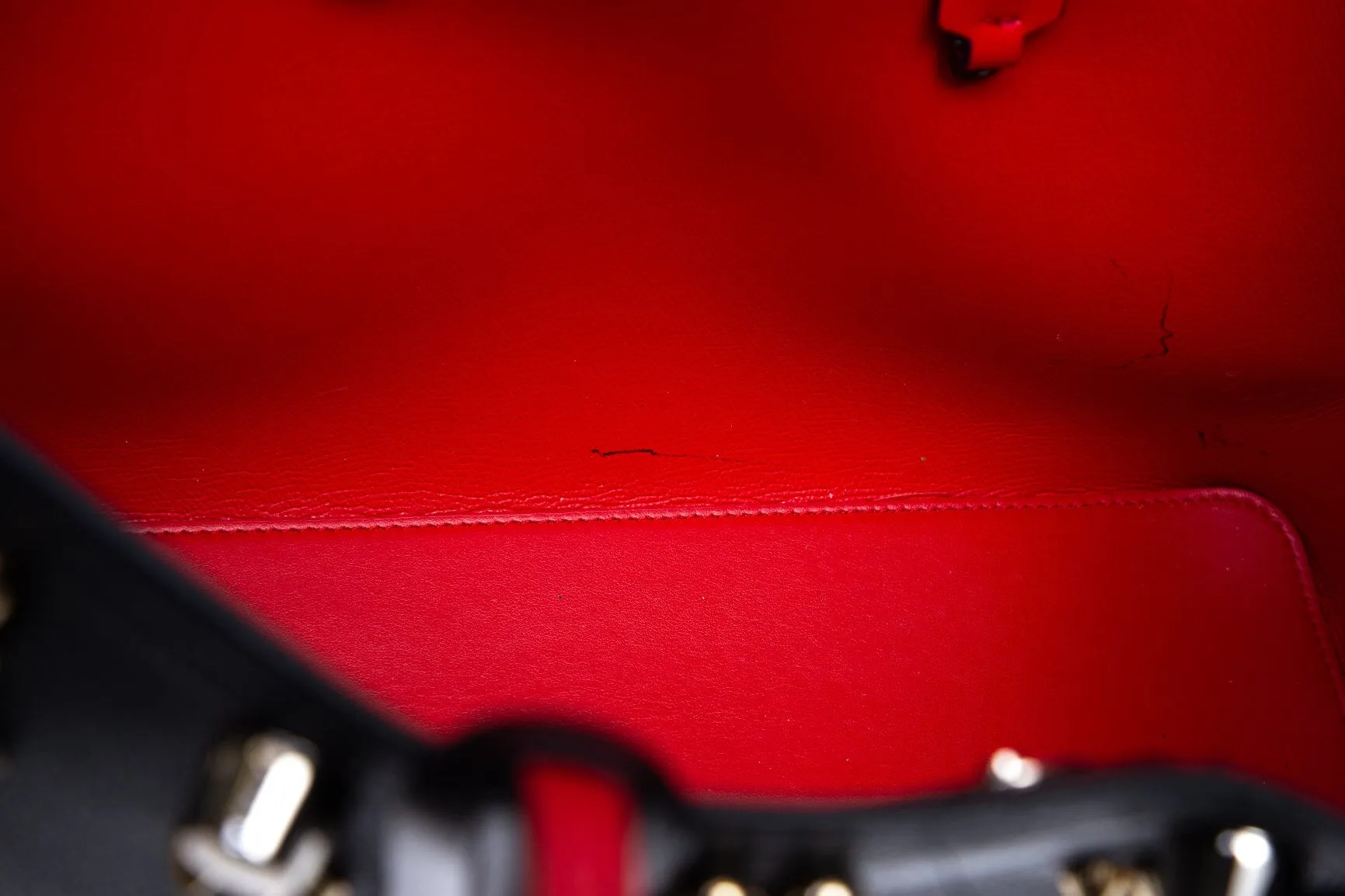 Christian Louboutin Black Leather Cabata Stud Tote
