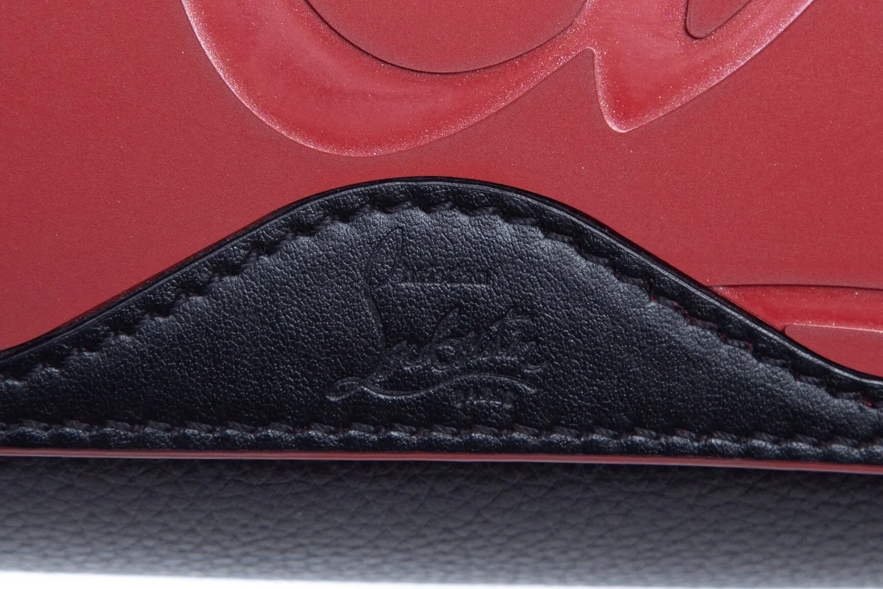 Christian Louboutin Black Leather Cabata Stud Tote
