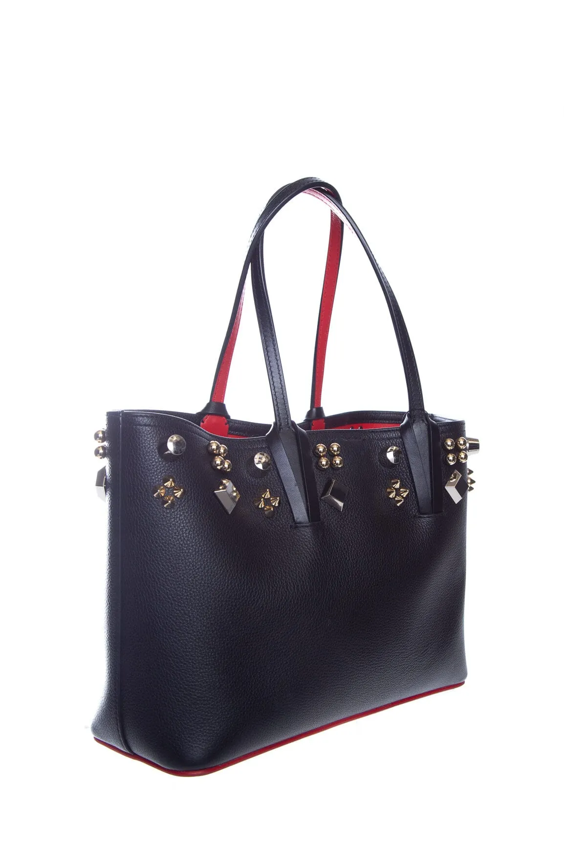 Christian Louboutin Black Leather Cabata Stud Tote