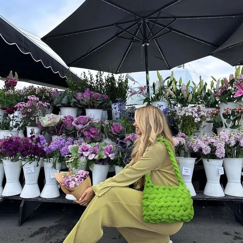 Chunky Knit Tote Bag