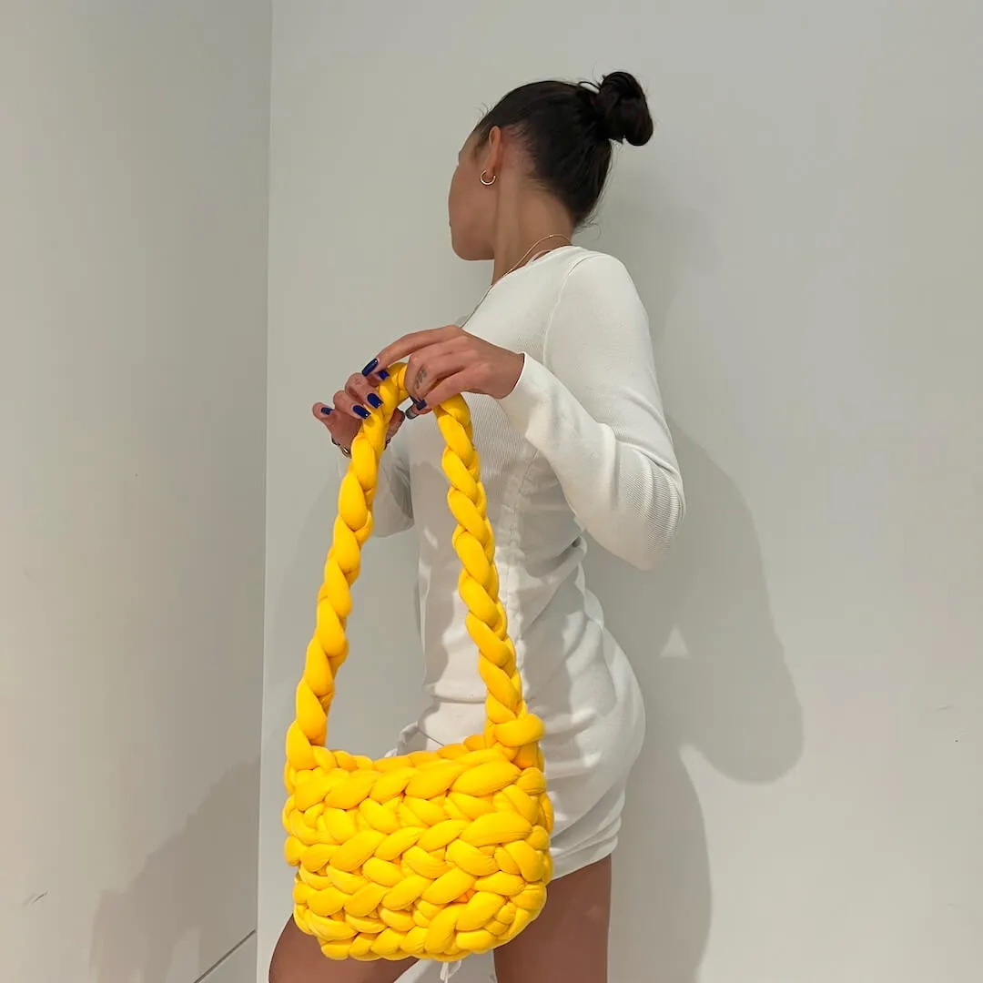Chunky Knit Tote Bag