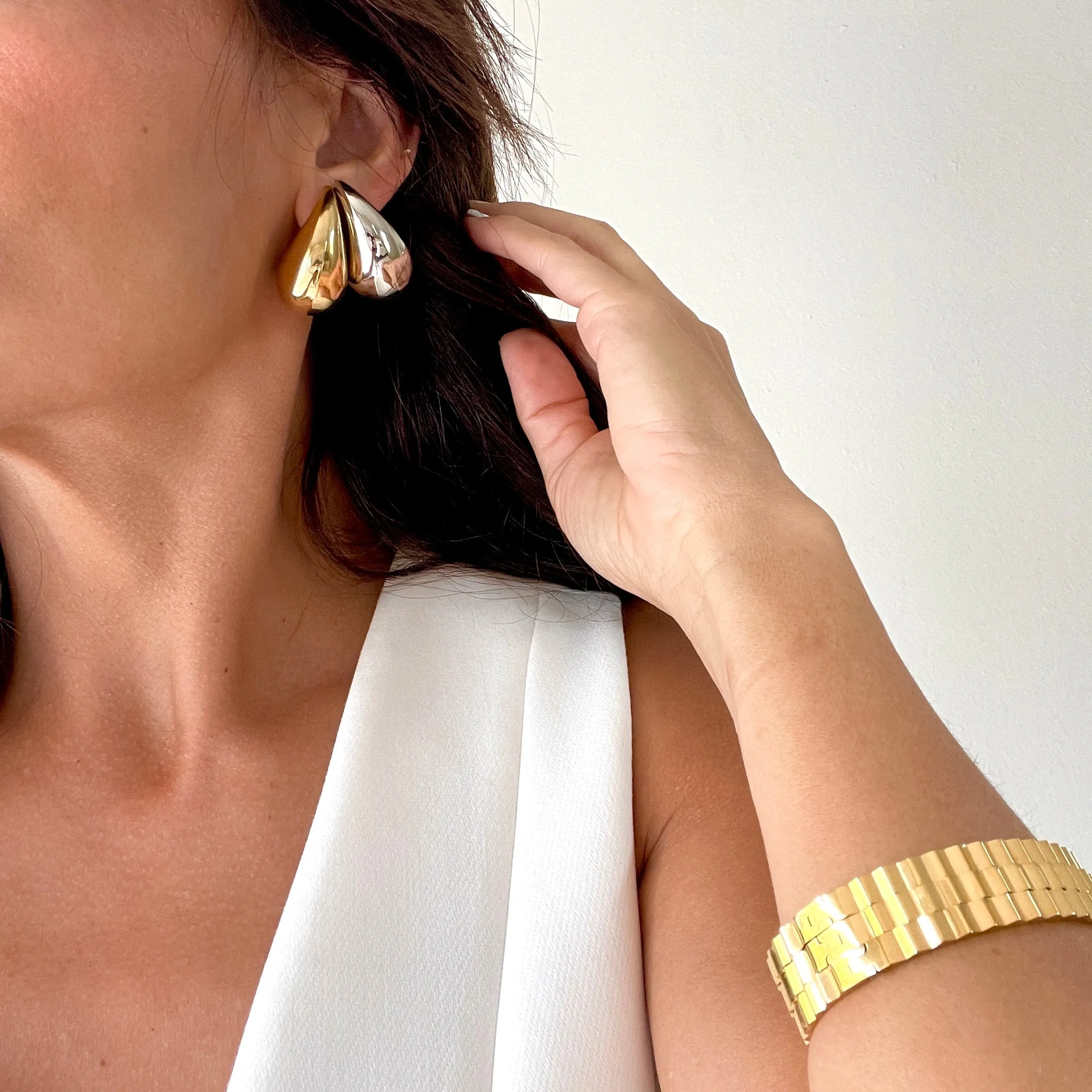 Chunky Vene Earrings