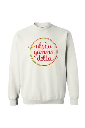 Circle Alpha Gamma Delta Crewneck