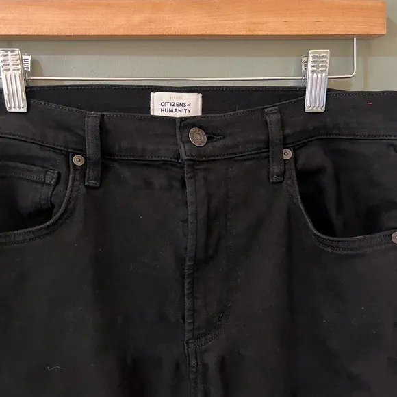 Citizens of Humanity Isola black straight leg denim size 28