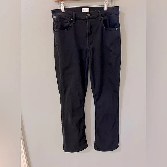 Citizens of Humanity Isola black straight leg denim size 28